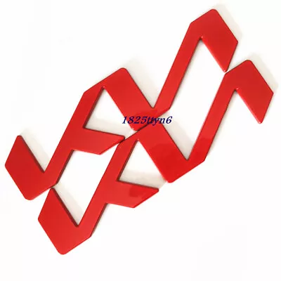 2x RED KN Logo Car Front Hood Rear Trunk Emblem Badge Sticker For Stinger K3 K5 • $18.48