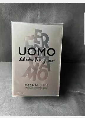 Salvatore Ferragamo Uomo Casual Life Perfume 100ml Eau De Toilette Mens New❤️💕 • £74.99