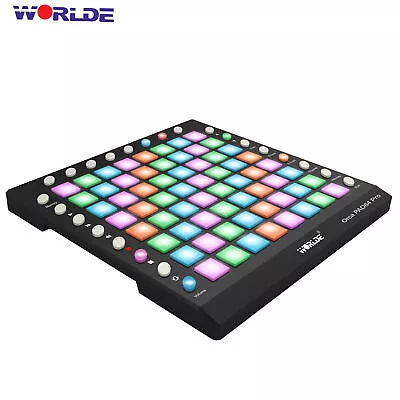 WORLDE USB MIDI Drum Pad Controller With 64  Backlit Pads (8x8 ) A1F9 • $100.34