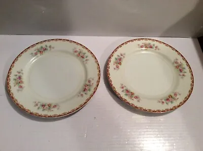 LOT Of (2)  DIAMOND CHINA  MADE IN OCCUPIED JAPAN  PORCELAIN 9  DINNER PLATES • $35