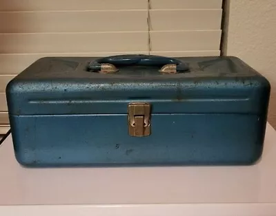 Vintage Metal Tackle Box W/ Fish Handle • $16.99