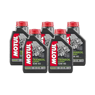 Motul TRANSOIL EXPERT 10W-40 Technosynthese Ester Wet Clutch 5L Gear Oil 5 X 1L • $57.95