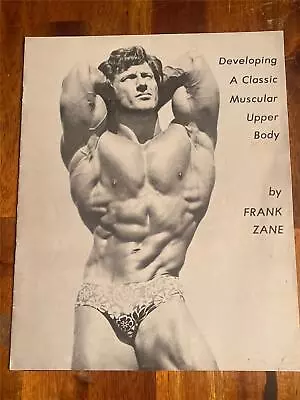 Frank Zane DEVELOPING A CLASSIC MUSCULAR UPPER BODY Muscle ORIGINAL Booklet • $50