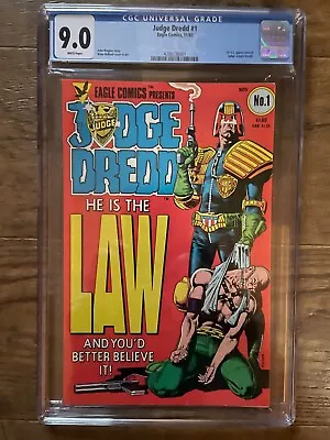 Judge Dredd #1 Eagle Comics 9.0 CGC 1983 • $79.95