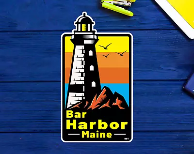 Bar Harbor Maine Sticker Decal 3.75  Lighthouse • $5.29