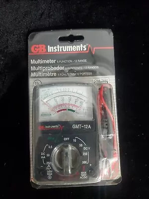 Vintage NOS GB Instruments Analog Multi-meter GMT-12A 5 Function 12 Range 1998 • $14.98