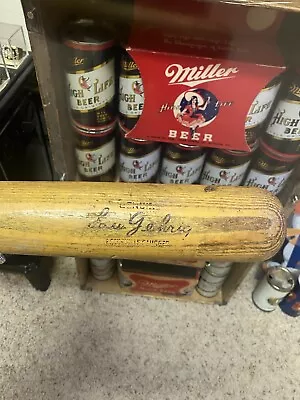 Lou Gehrig   Baseball Bat Louisville Slugger  Vintage Old • $140