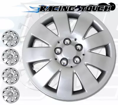 4pcs Set 16  Inches Metallic Silver Hubcaps Wheel Cover Rim Skin Hub Cap #721 • $69.13