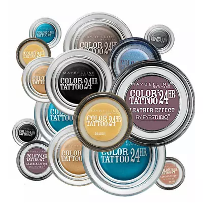 Maybelline 24HR Color Tattoo Gel Cream Eyeshadow - Choose From 15 Shades !! • £4.49