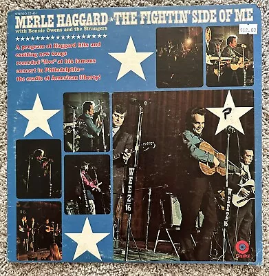 Merle Haggard The Fightin' Side Of Me Vinyl Capitol ST451 • $5.25