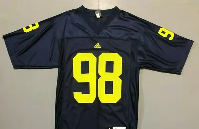 Michigan Wolverines Adidas Throw Back Football Jersey Men's Size Medium NWT • $50