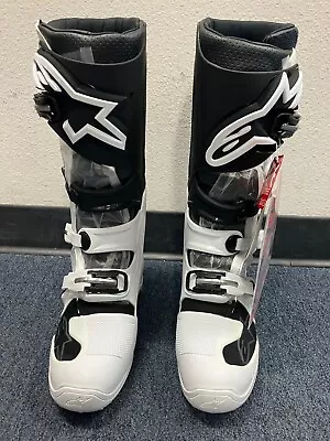 Alpinestars Tech 7 Motocross Offroad Dirt Bike Boots Adult White/Black Size 13 • $364.95