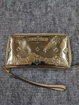 Michael Kors MK Signature Gold Zip Around Full Size Wallet • $35