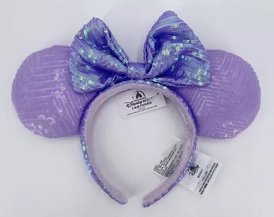 Minnie Mouse Ears Spring Iridescent Purple Lavender Disney Parks Headband 2023 • $7