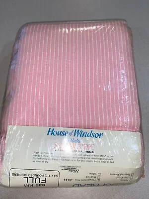 Vintage Bates House Of Windsor Pepperiment Pink FULL Bedspread Blanket NEW • $39.99