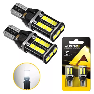 AUXITO T15 W16W LED Backup Reverse Light Back Up Canbus Super White Lamp 6000K • $8.39