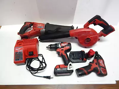 Milwaukee Power 4 Tool Set With Charger And Extra Batteries • $289