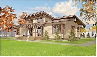 $165212 • Buy Modern Log House Kit  #lh-150-1 Eco Friendly Wood Prefab Diy Building Cabin Home
