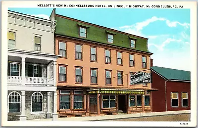 McConnellsburg PA Mellott's New McConnellsburg Hotel Postcard C39 • $5.09