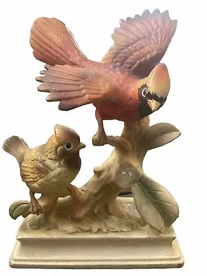 Vintage Antique Red Cardinals Ceramic Figurine • $9.99