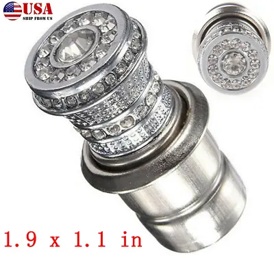 Car Crystal Bling Rhinestone Decor Cigarette Lighter Ignition Plug Connector 12V • $12.73