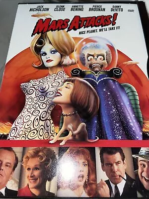 Mars Attacks DVD 1997 Jack Nicholson Glenn Close Annette Bening Pierce Brosnan • $8.17