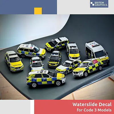 £10 • Buy UK Police / Ambulance / Fire & Rescue Decal For Code 3 Models [Read Description]