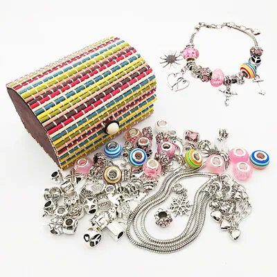 £12.35 • Buy Girls Charm Bracelet Making Set Jewellery Making Kits Kids Nice Gifts DIY Arts