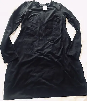 $17.84 • Buy Fifteen Twenty Womens Black Long Sleeve Shift Dress Sz M NWT