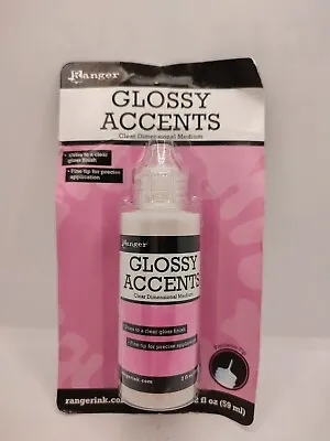 £4.99 • Buy *Ranger Glossy Accents Dimensional Medium 3D Craft Glue Clear - 18ml Or 59ml
