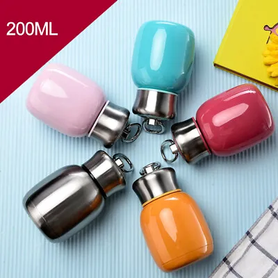 EE_ 200ML Mini Stainless Steel Vacuum Flask Cup Baby Mug Water Milk Drink Bottle • £14.95