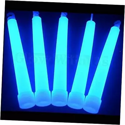 Glow Sticks Bulk Wholesale 25 6” Industrial Grade Light 25 Glow Sticks Blue • $30.27