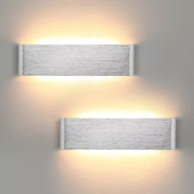 2 Pack LED Long Wall Lamp Indoor Home Bedroom Living Room Up Down Wall Lighting • £21.59