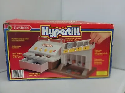 Vintage Casdon Hypertill Toy Till Play Cash Register 1979 Red Children Boxed • £15