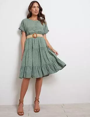$22.49 • Buy Katies Short Sleeve Tiered Shift Dress Womens Clothing  Dresses Shift