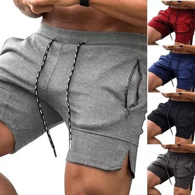 Men's Gym Workout Shorts Sweatpants Weightlifting Squatting Running Short Pants • $11.99