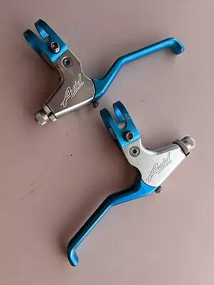 $103 • Buy Avid Ultimate Brake Levers Blue Anodized Cantilever V Vintage Mountain Bike 90s