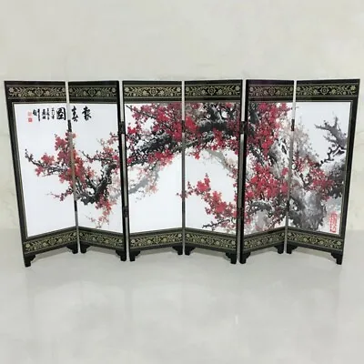 6-Panel Screen Room Divider Wood Folding Partition Home Decoration Gift • $47.21