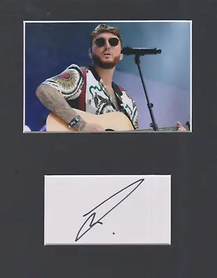 James Arthur    **HAND SIGNED**  10x8 Mounted Display  ~  AUTOGRAPHED • £14.99