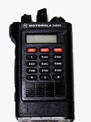 Motorola H43QXK7139CN Saber Model III VHF-HI Portable Radio With Encryption • $99.95