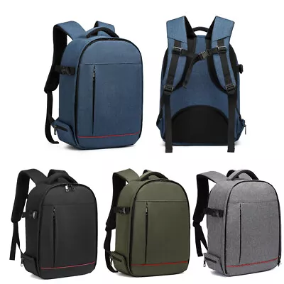 Unisex Water Resistant Polyester Rucksack Shockproof DSLR Backpack Camera Bag  • £18.96