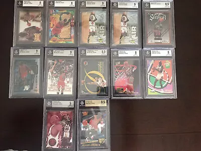 Michael Jordan BGS Graded Lot 12 Power In The Key All NBA Team BGS 9.5 Fleer • $1500