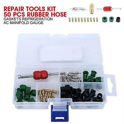 $10.89 • Buy Repair Tools Kit 50 Pcs Rubber Hose Gaskets Refrigeration AC Manifold Gauge