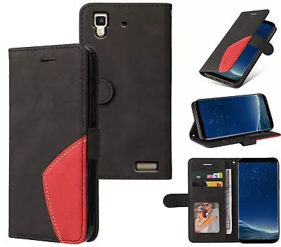 Oppo R7 Wallet Case Collage Style Suede Back Closure • $8.95