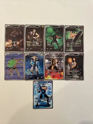 Mortal Kombat Custom Trading Cards 9 Card Set Scorpion Sub Zero Kano Goro Sonya • $29.95