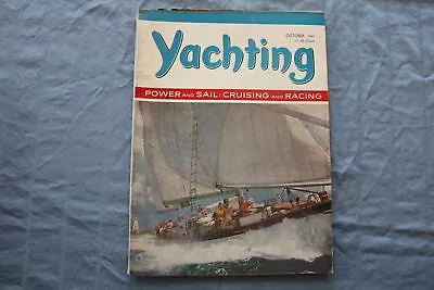 1963 October Yachting Magazine - Cruising And Racing Cover - E 9459 • $30