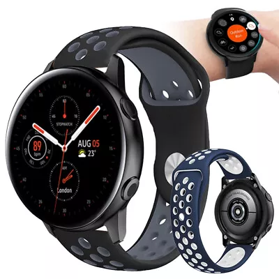 For Samsung Galaxy Watch 4 Classic 40/44/42/46mm Silicone Sport Wrist Strap Band • $8.16