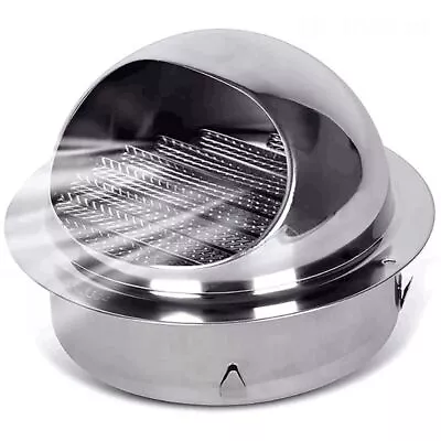 1pc Stainless Steel Wall Ceiling Air Vent Ducting Ventilation Exhaust Grille • £5.51