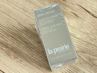 5 X La Prairie Skin Caviar Luxe Eye Cream TRAVEL SIZE: 0.10 Oz/ 3 Ml NEW FRESH  • $75