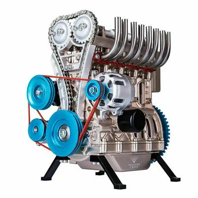 4-cylinder Inline Gasoline Engine Model Building Kits Full Metal Assembled Toy • $580